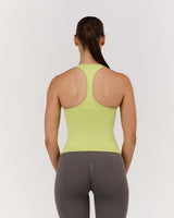 SEAMLESS RACER BACK TOP - SOFT LIME