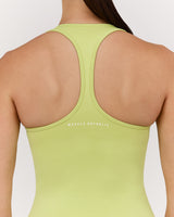 SEAMLESS RACER BACK TOP - SOFT LIME