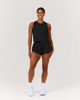 STRIDES RELAXED TANK TOP - BLACK