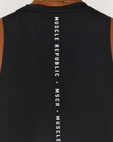 STRIDES RELAXED TANK TOP - BLACK