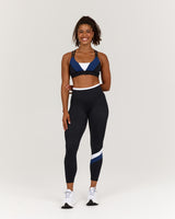TRAINING RANGE SYNERGY BRA - BLACK GRIT NAVY