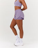 ULTRA INBUILT RUN SHORTS 3" - DUSTED GRAPE