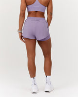 ULTRA INBUILT RUN SHORTS 3" - DUSTED GRAPE