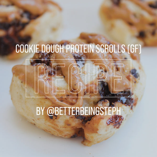 Cookie Dough Protein Scrolls (GF) Recipe