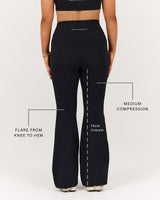 MOTION 360 PETITE FLARES - BLACK