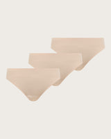 SEAMLESS CHEEKY BRIEF 3 PACK - NUDE