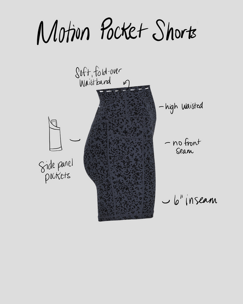 MOTION POCKET SHORTS 6" - STORM