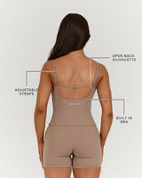LUXE STRAPPY CAMI - LILLY TAUPE