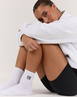 MSCR TUBE SOCKS - WHITE