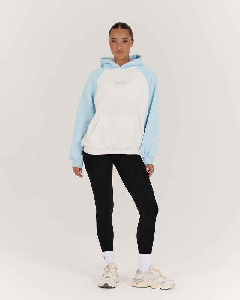 RAGLAN HOODIE - POWDER BLUE