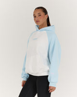RAGLAN HOODIE - POWDER BLUE