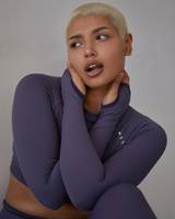 SEAMLESS LONG SLEEVE - DUSTY PURPLE