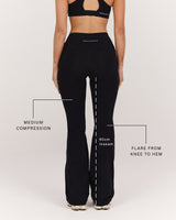 MOTION 360 POCKET TALL FLARES - BLACK