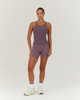 AGILITY RIBBED TANK TOP - PLUM