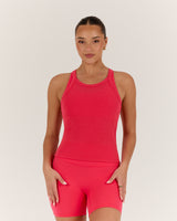 AGILITY RIBBED TANK TOP - SUNRISE
