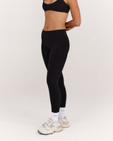 AIRE MID RISE FULL LENGTH LEGGINGS - BLACK