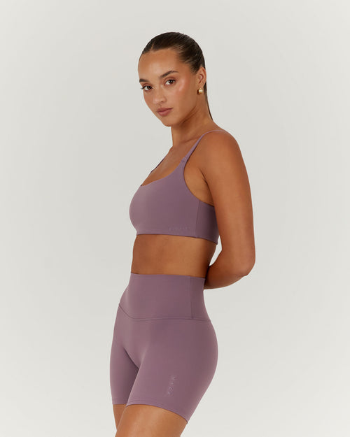 AIRE SCOOP BRA - PLUM