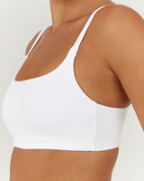 AIRE SCOOP BRA - WHITE