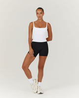 AIRE SCOOP TOP - WHITE