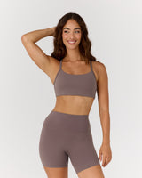 AIRE KEYHOLE RACER BACK BRA - PEPPERCORN