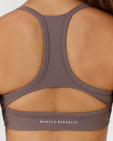 AIRE KEYHOLE RACER BACK BRA - PEPPERCORN