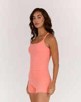 AIRE KEYHOLE RACER BACK TOP - BISQUE