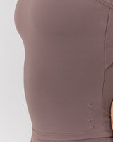 AIRE KEYHOLE RACER BACK TOP - PEPPERCORN