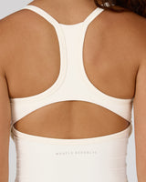 AIRE KEYHOLE RACER BACK TOP - VANILLA