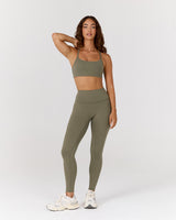 AIRE FULL LENGTH LEGGINGS - OLIVE SMOKE