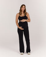 AIRE MATERNITY FLARED PANT - BLACK