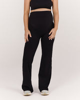 AIRE MATERNITY FLARED PANT - BLACK