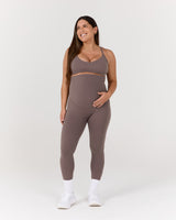 AIRE MATERNITY FULL LENGTH LEGGINGS - PEPPERCORN