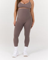 AIRE MATERNITY FULL LENGTH LEGGINGS - PEPPERCORN