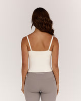 AIRE SCOOP TOP - VANILLA