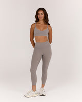 AIRE V NECK CROSS BACK BRA - DOVE