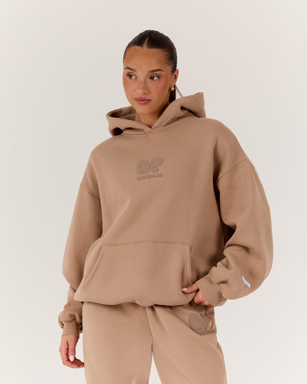 AP OVERSIZED HOODIE - LATTE