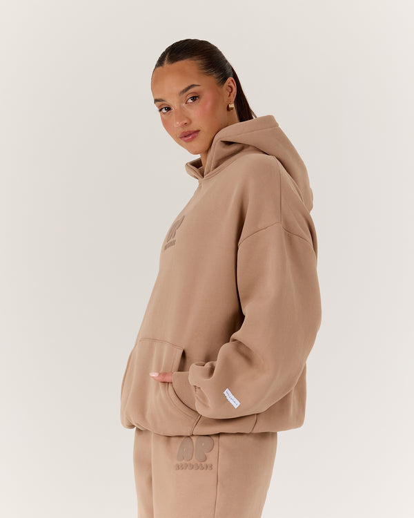 AP OVERSIZED HOODIE - LATTE