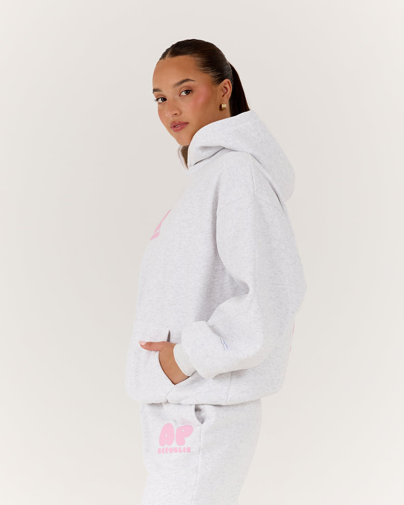 AP OVERSIZED HOODIE - SNOW GREY