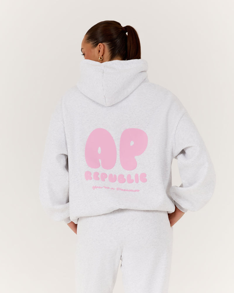 AP OVERSIZED HOODIE - SNOW GREY