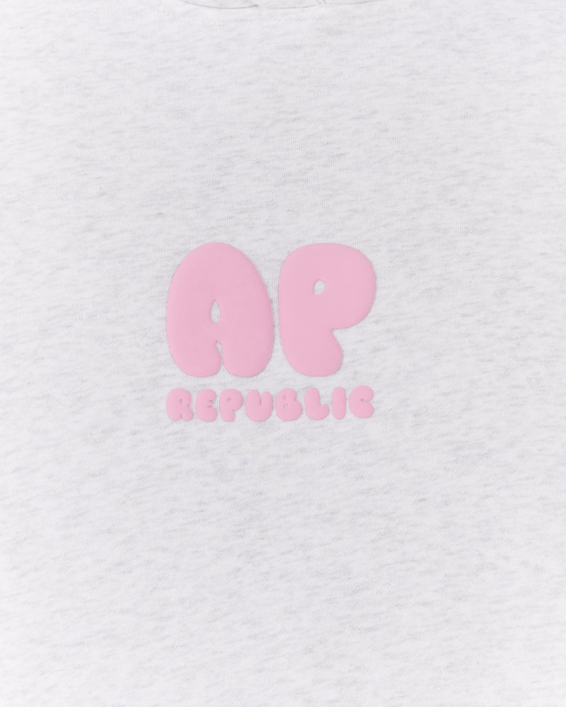 AP OVERSIZED HOODIE - SNOW GREY
