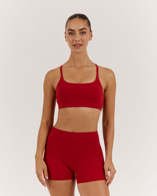 LUXE ASH BRA - CHERRY