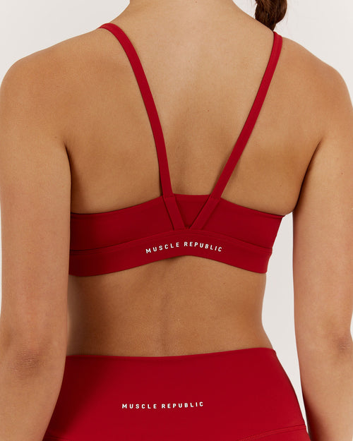 LUXE ASH BRA - CHERRY