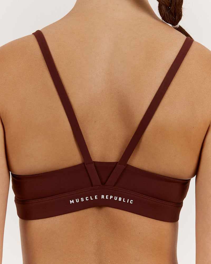 LUXE ASH BRA - CHOCOLATE