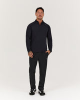 ASPIRE 1/4 ZIP TOP - BLACK