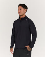 ASPIRE 1/4 ZIP TOP - BLACK