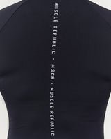 ASPIRE LONG SLEEVE RUNNING TOP - BLACK