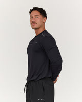 ASPIRE LONG SLEEVE TEE - BLACK