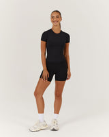 ATHLEISURE TOP - BLACK