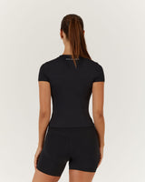 ATHLEISURE TOP - BLACK