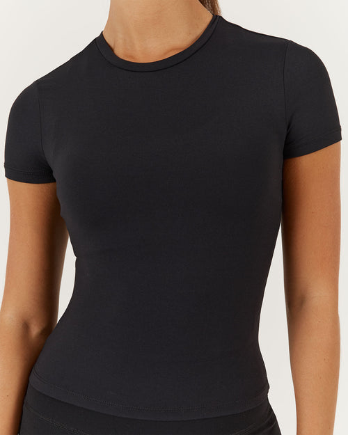 ATHLEISURE TOP - BLACK